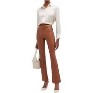 Commando NWOT Brown Faux Leather Ankle Pants Sz XL